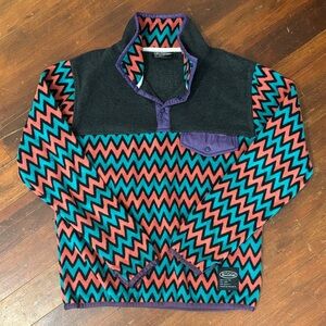 Manastash Chevron Print Ladies Pullover Size Small